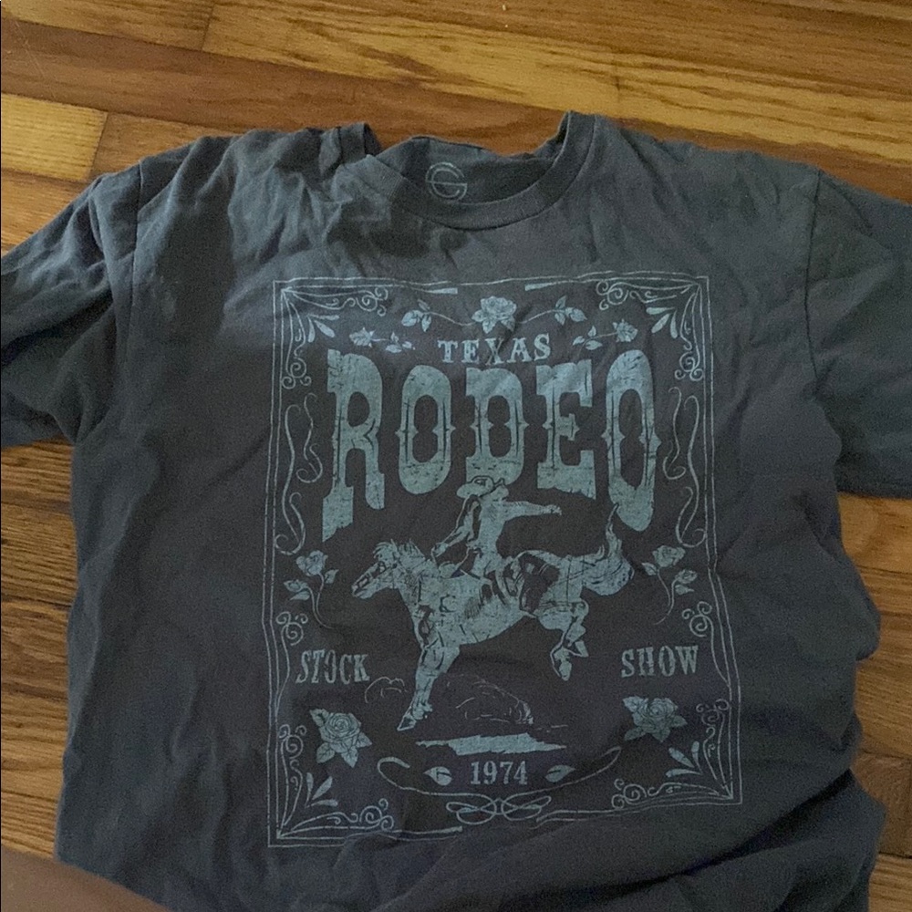 Gray Rodeo Short Sleeve Tee